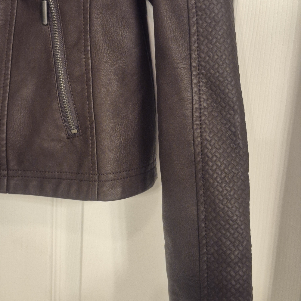 Baccini Dark Brown Leather Jacket - image 2